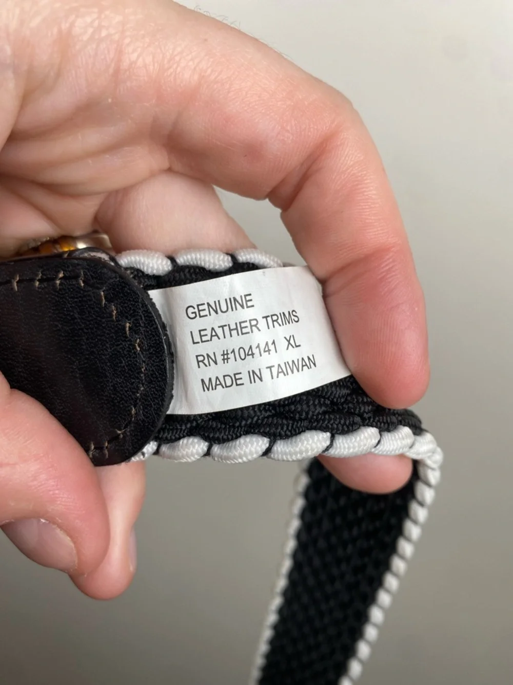NWT Walter Hagen Men's Black Basket Weave Golf Belt size XL‎